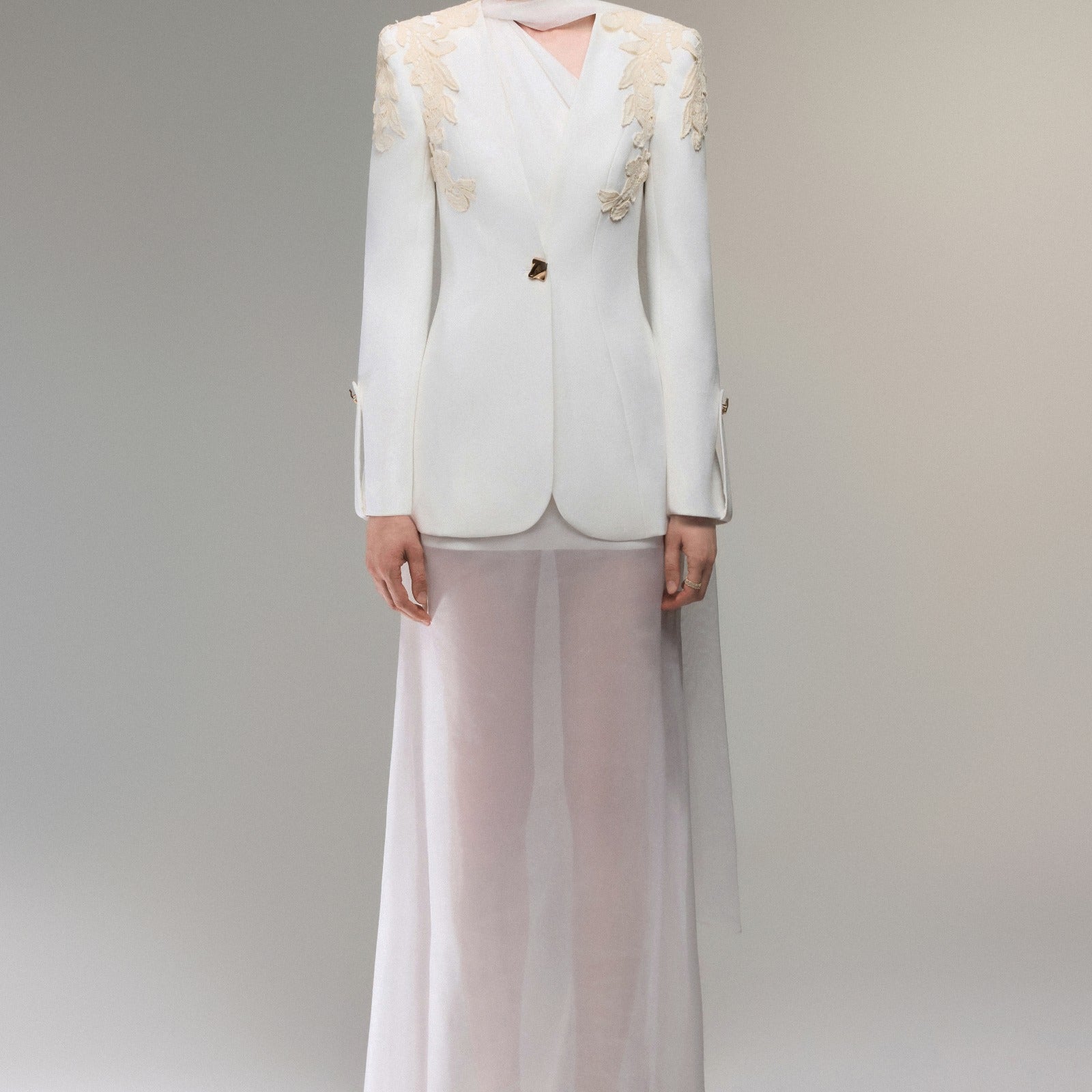 Serein Lapelless Blazer