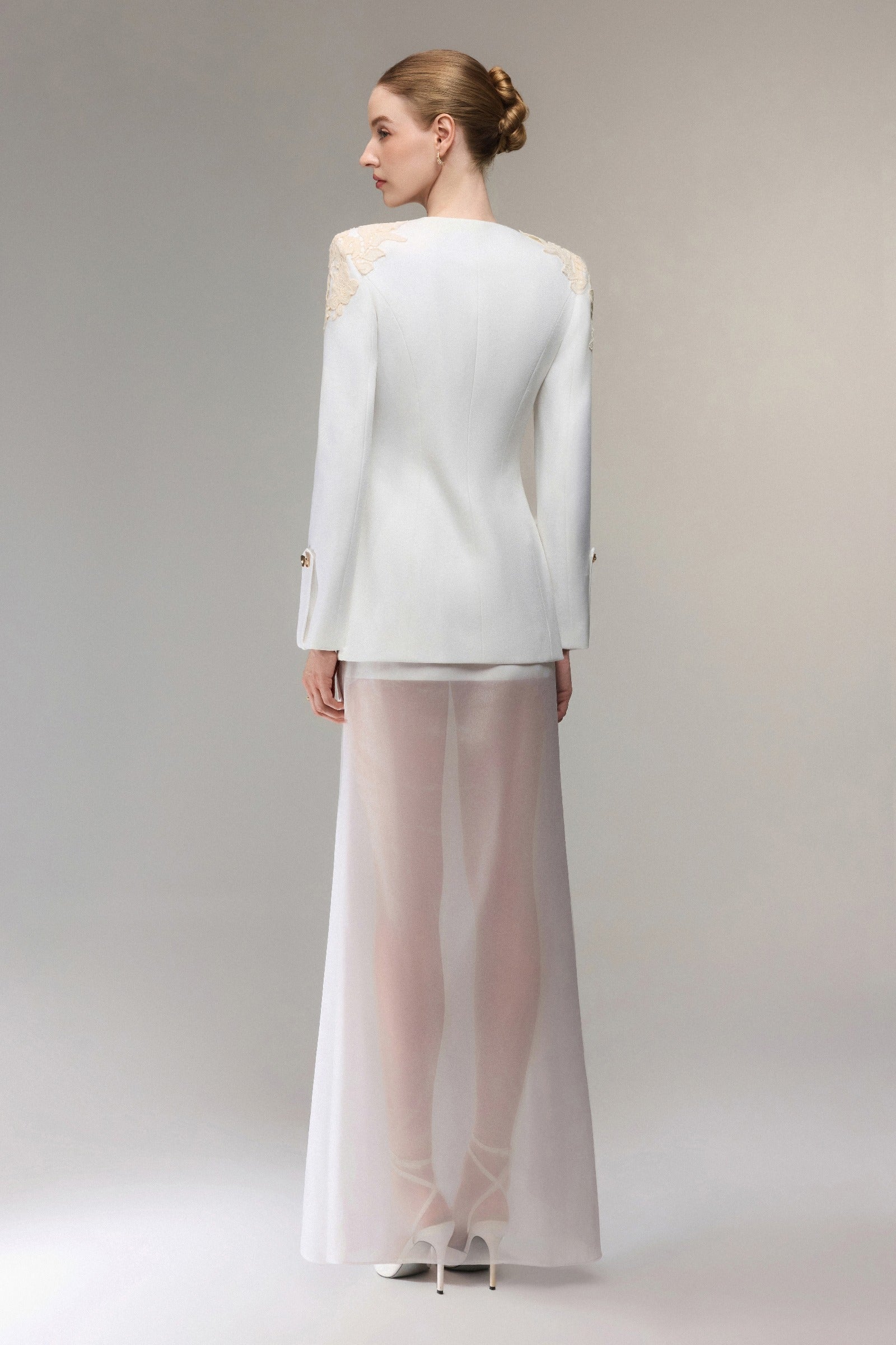 Serein Lapelless Blazer