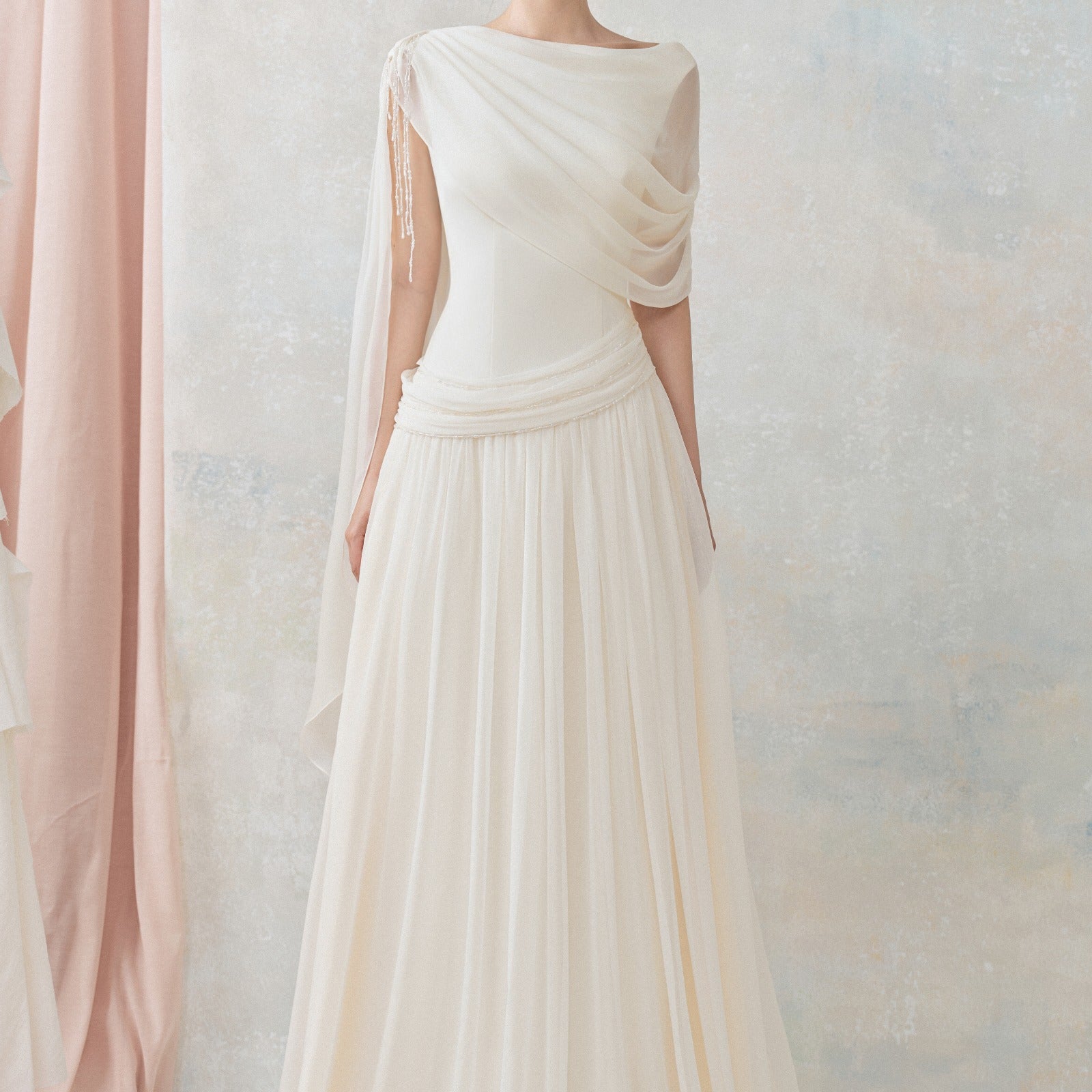 Edana Draped Maxi Dress - MEAN BLVD