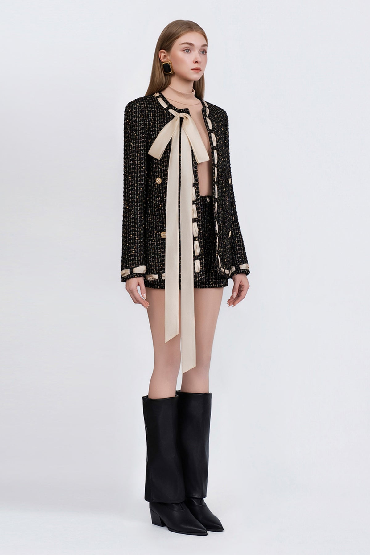 Édith Round Neck Jacket