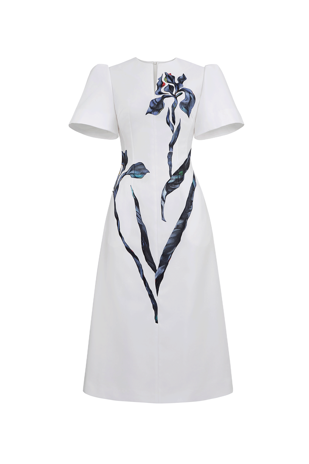 Eidos Notch Neck Midi Dress - MEAN BLVD