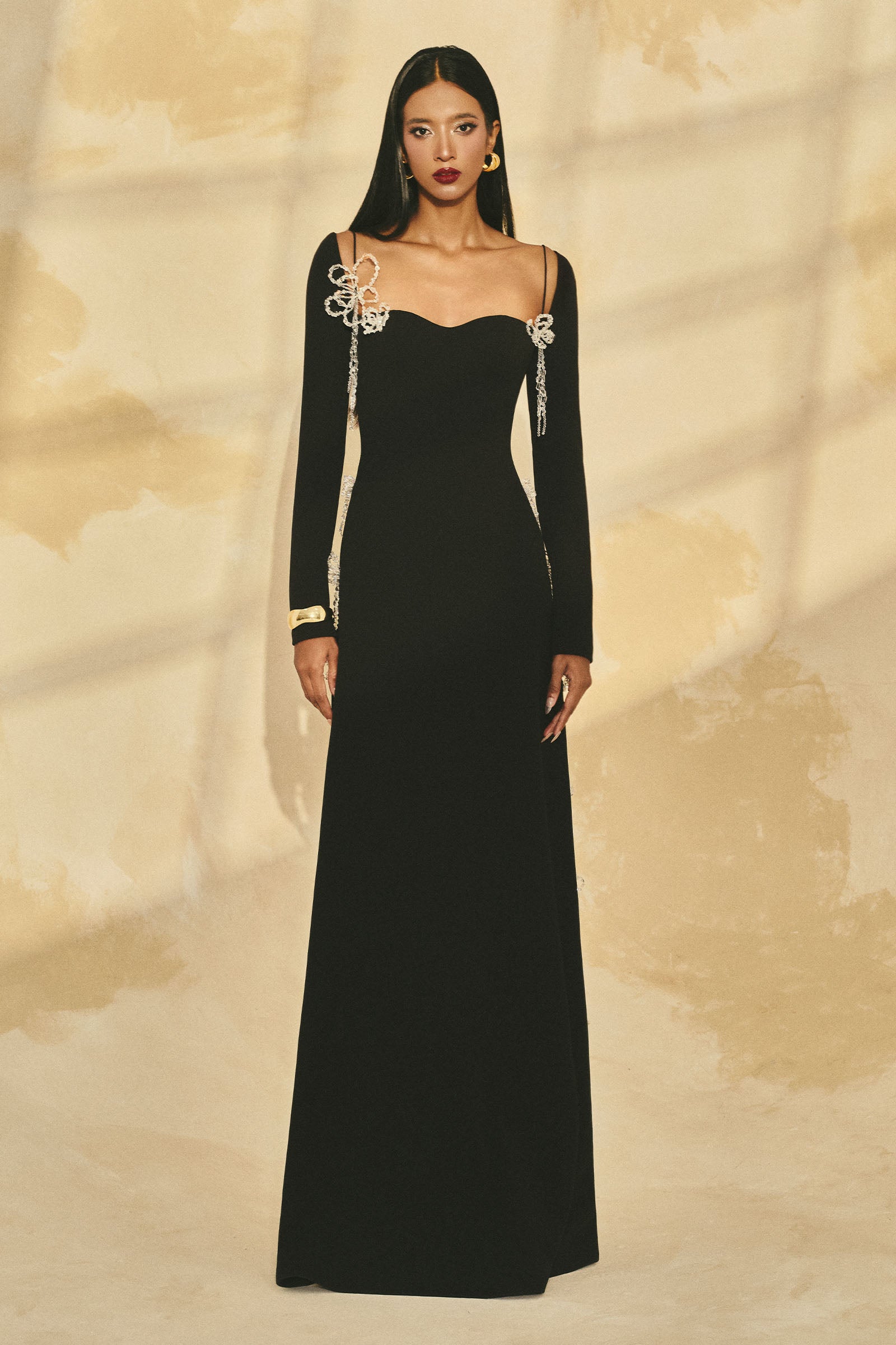 Eir Applique Maxi Dress - MEAN BLVD
