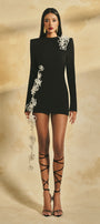 Eir High Neck Mini Dress - MEAN BLVD