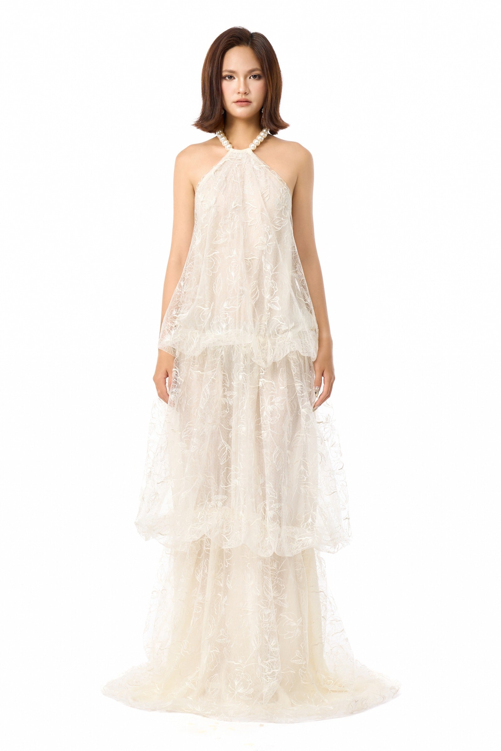 Eira Halter Maxi Dress - MEAN BLVD