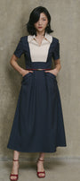 Elara Collared Midi Dress - MEAN BLVD