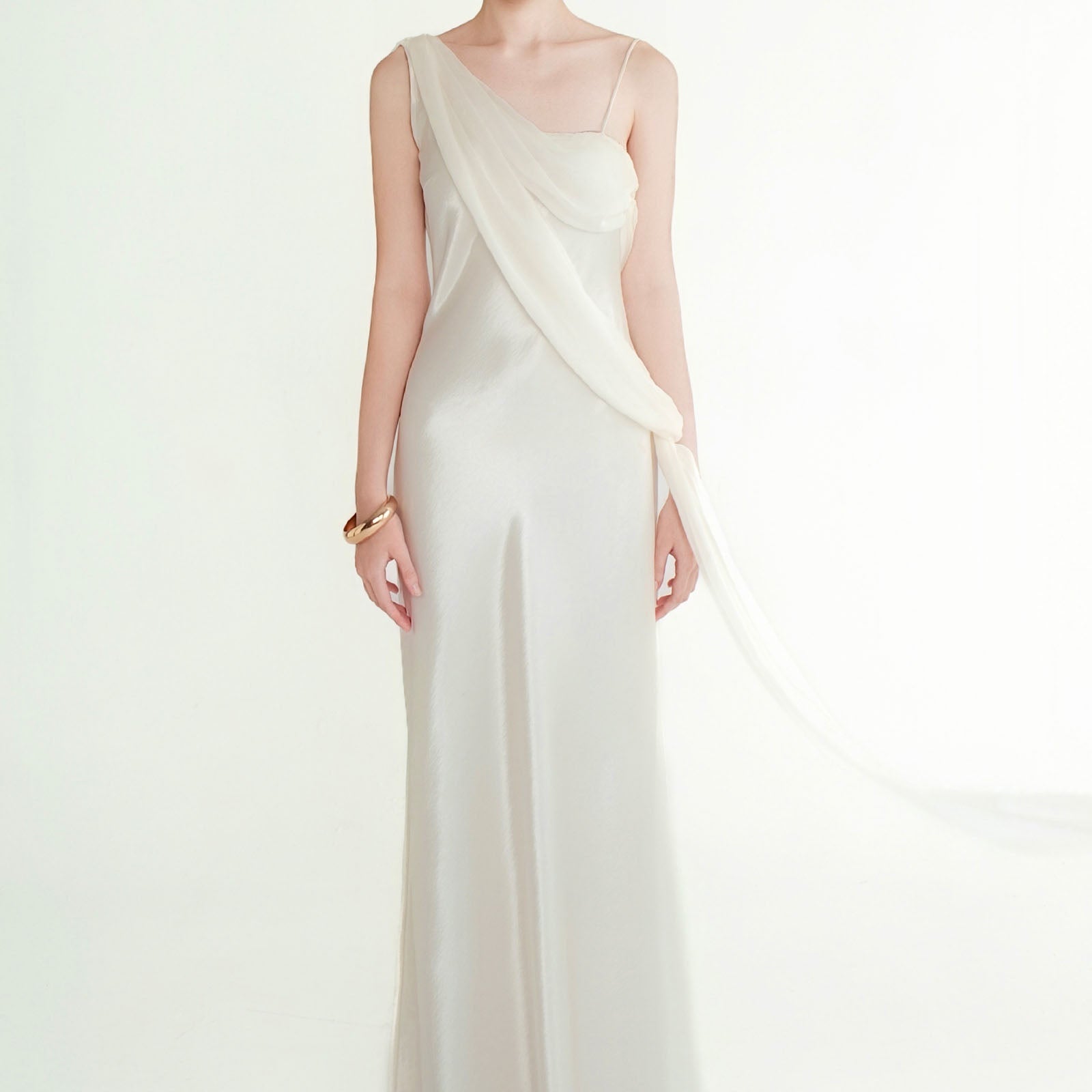 Elara Draped Maxi Dress - MEAN BLVD