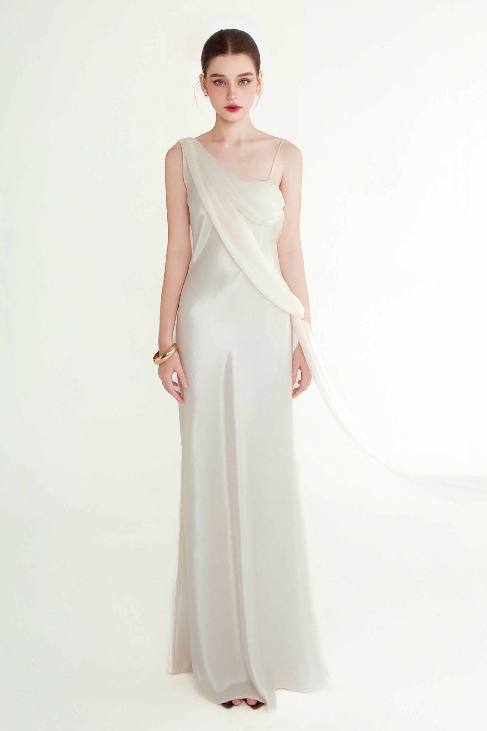 Elara Draped Maxi Dress - MEAN BLVD