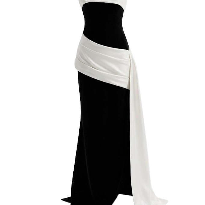 Elaris Straight Across Draped Maxi Dress - MEAN BLVD