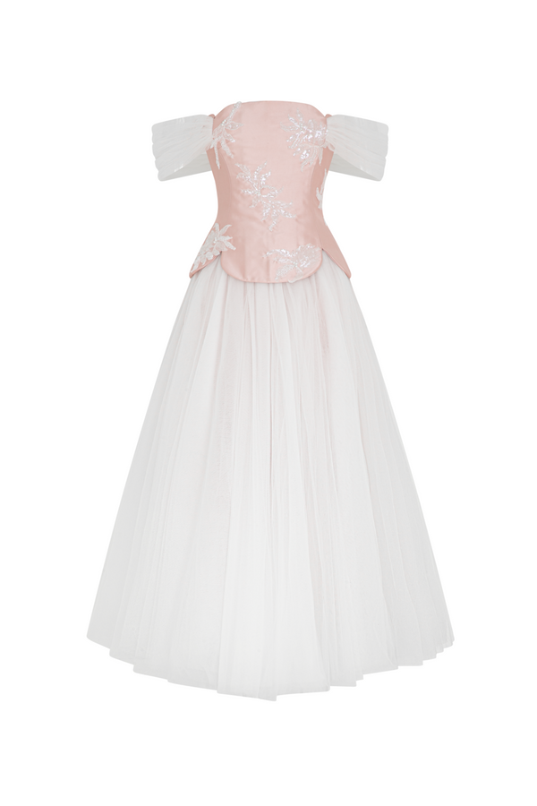 Elarose Off-Shoulder Sequin Midi Dress - MEAN BLVD