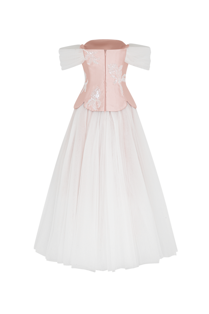 Elarose Off-Shoulder Sequin Midi Dress - MEAN BLVD