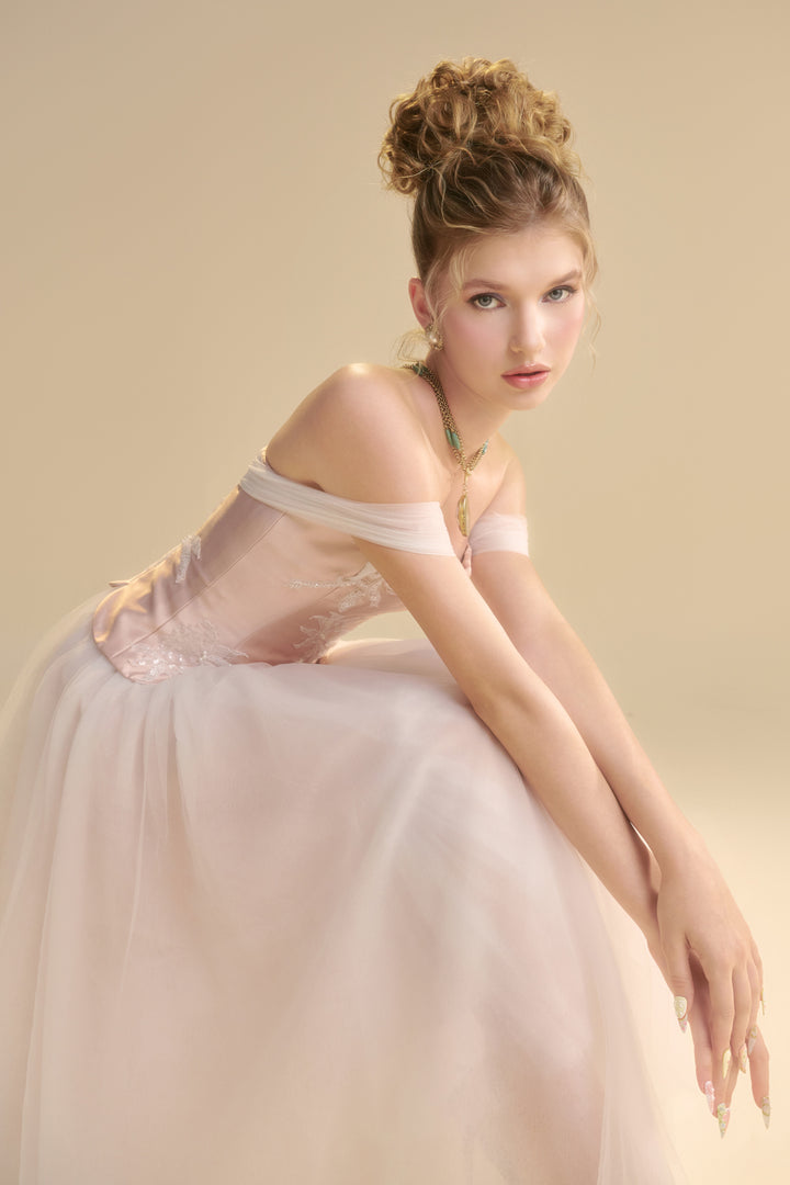 Elarose Off-Shoulder Sequin Midi Dress - MEAN BLVD