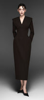 Eleanor V-Neck Midi Dress - MEAN BLVD