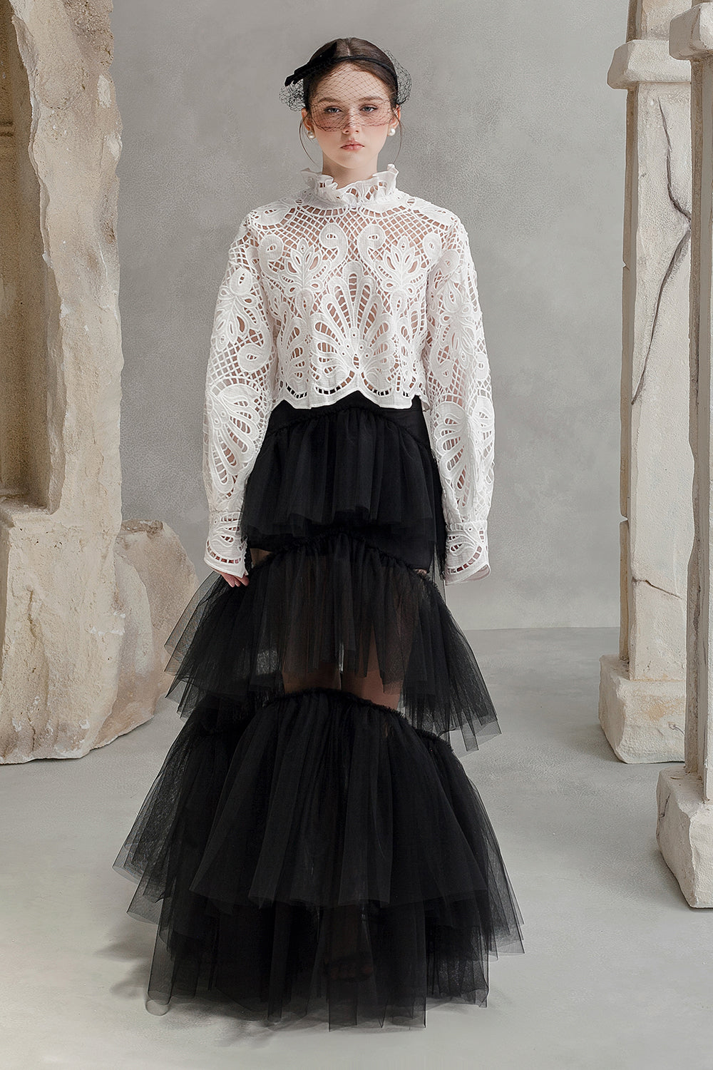 Elina Blouson Embroidery Top - MEAN BLVD