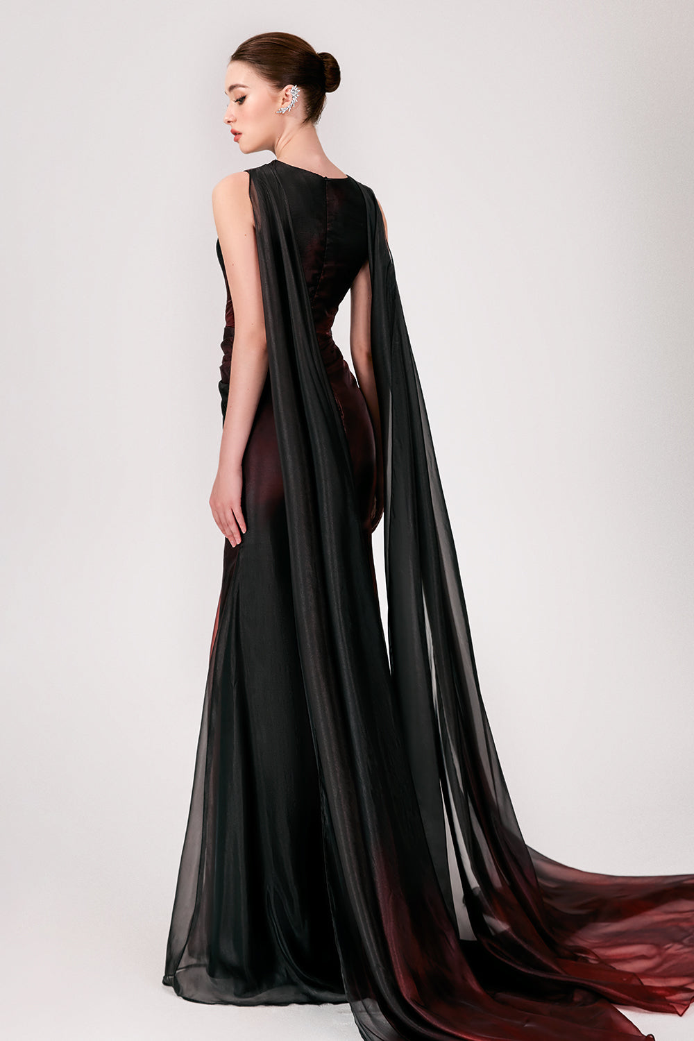elina silk dress Elina Satin Trumpet Maxi Dress