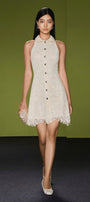 Elisane Peter Pan Collar Mini Dress - MEAN BLVD