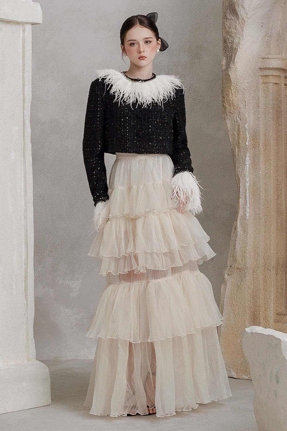 Elise A-line Gathering Skirt - MEAN BLVD