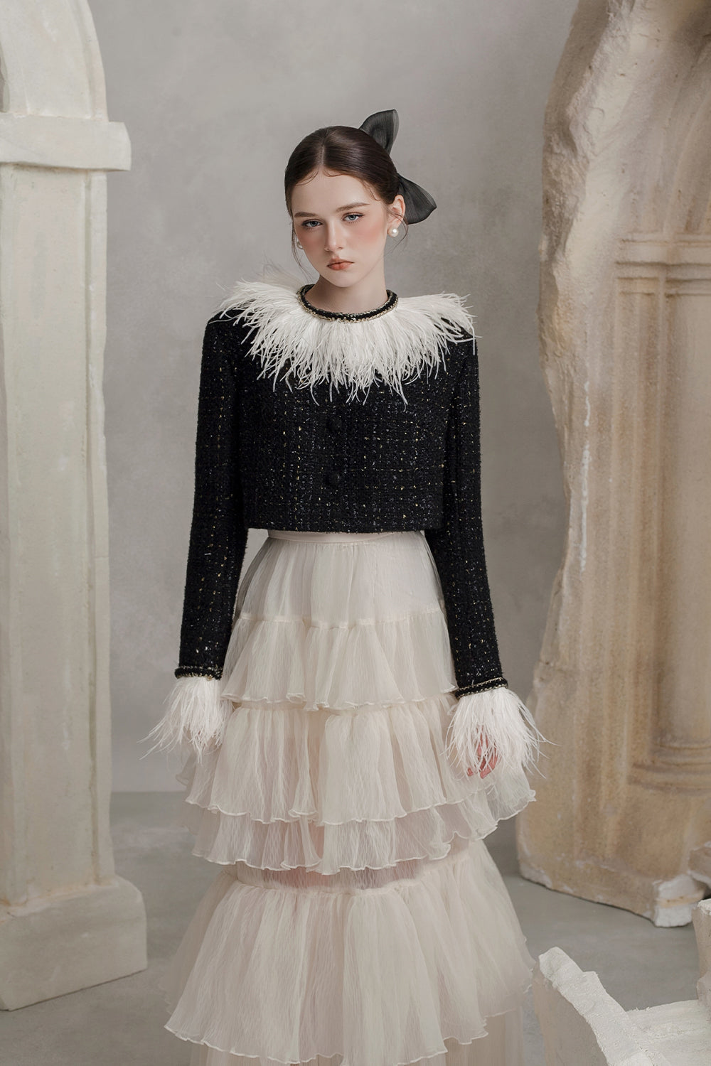 Elise A-line Gathering Skirt - MEAN BLVD