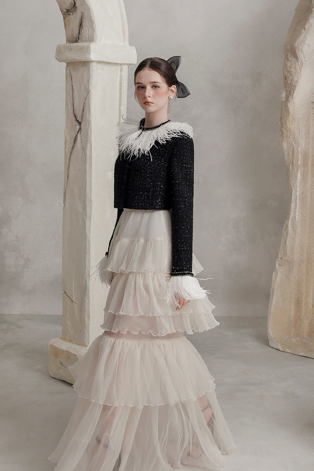 Elise A-line Gathering Skirt - MEAN BLVD