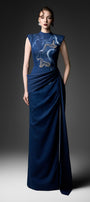 Elisia Draped Maxi Dress - MEAN BLVD
