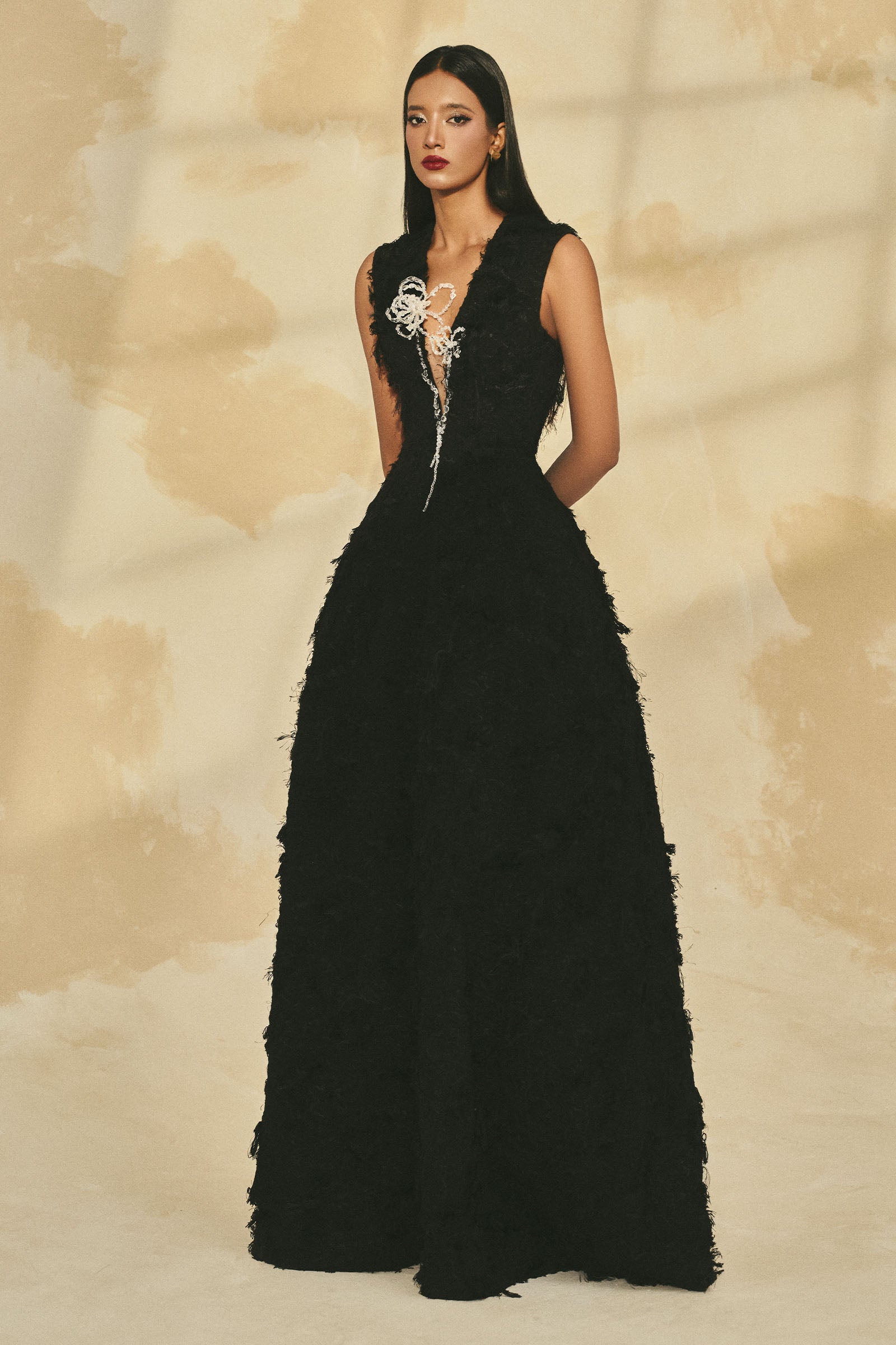 Elix Fringe Maxi Dress - MEAN BLVD