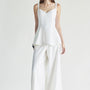 Eliza Peplum Linen Top - MEAN BLVD