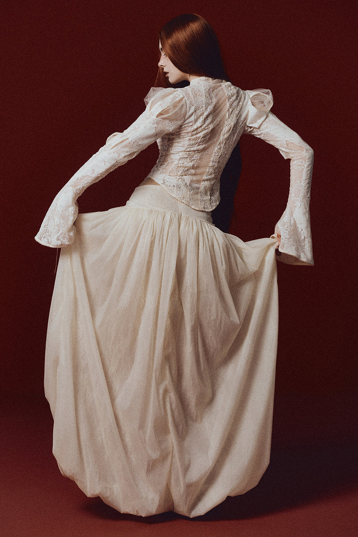 Elizabeth Bell Sleeve Gathering Top - MEAN BLVD