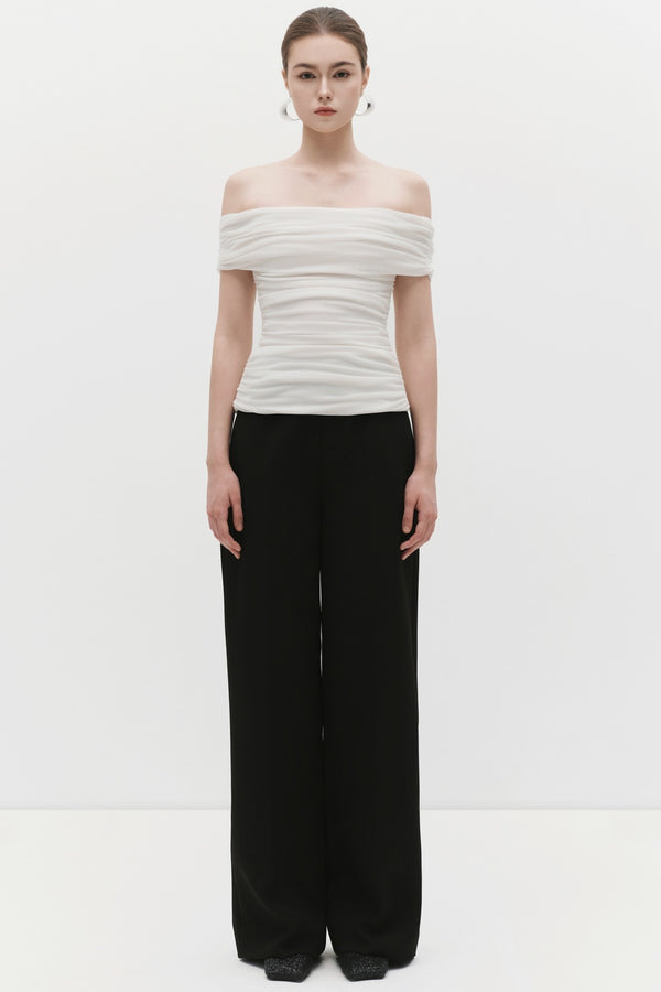 Ellie Off-Shoulder Gathering Top - MEAN BLVD