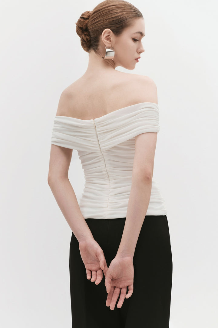 Ellie Off-Shoulder Gathering Top - MEAN BLVD