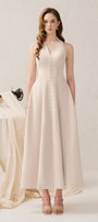 Elodie Notch Neck Midi Dress - MEAN BLVD