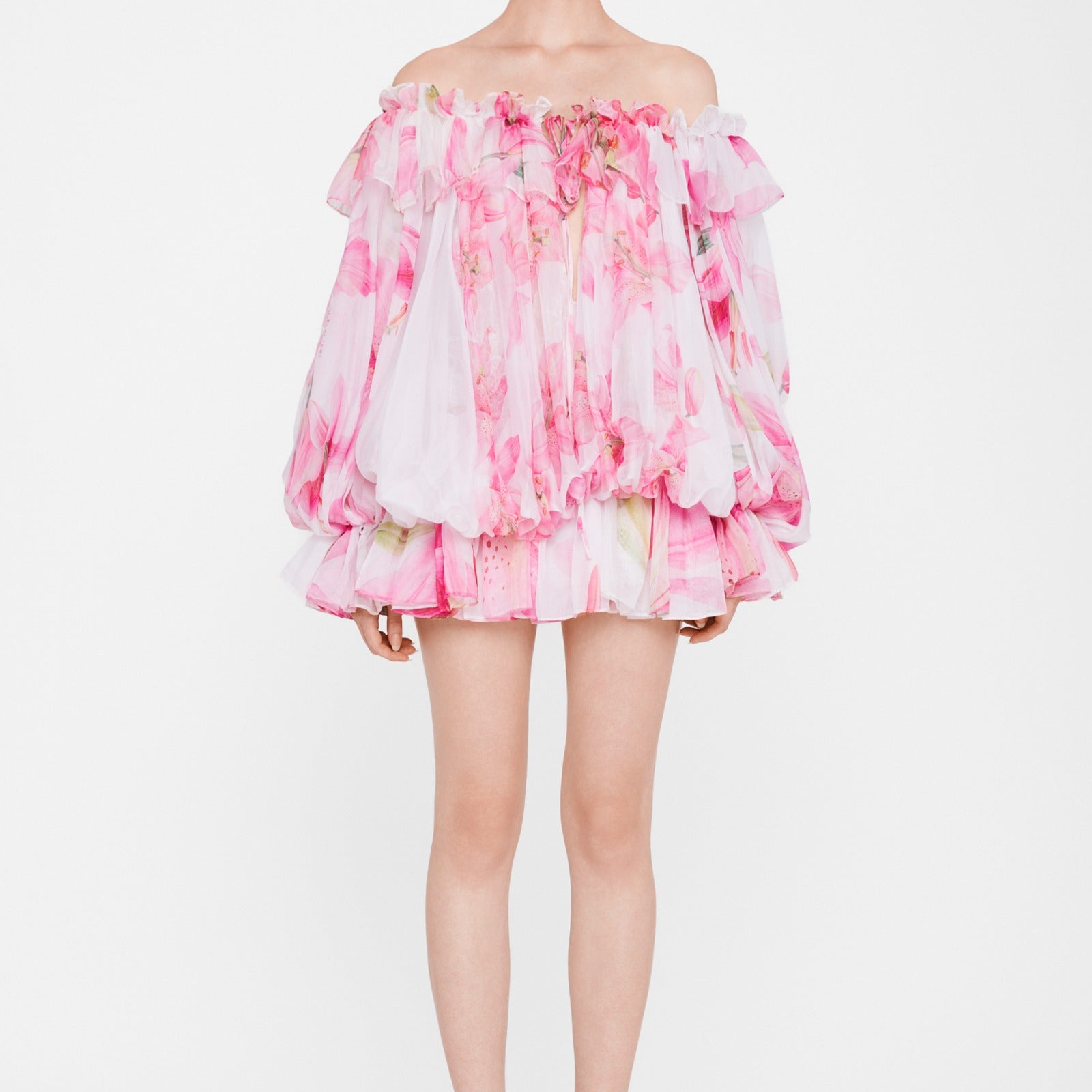 Elowen Ruffle Mini Dress - MEAN BLVD