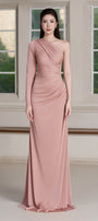 Ely Asymmetric Sleeve Maxi Dress - MEAN BLVD