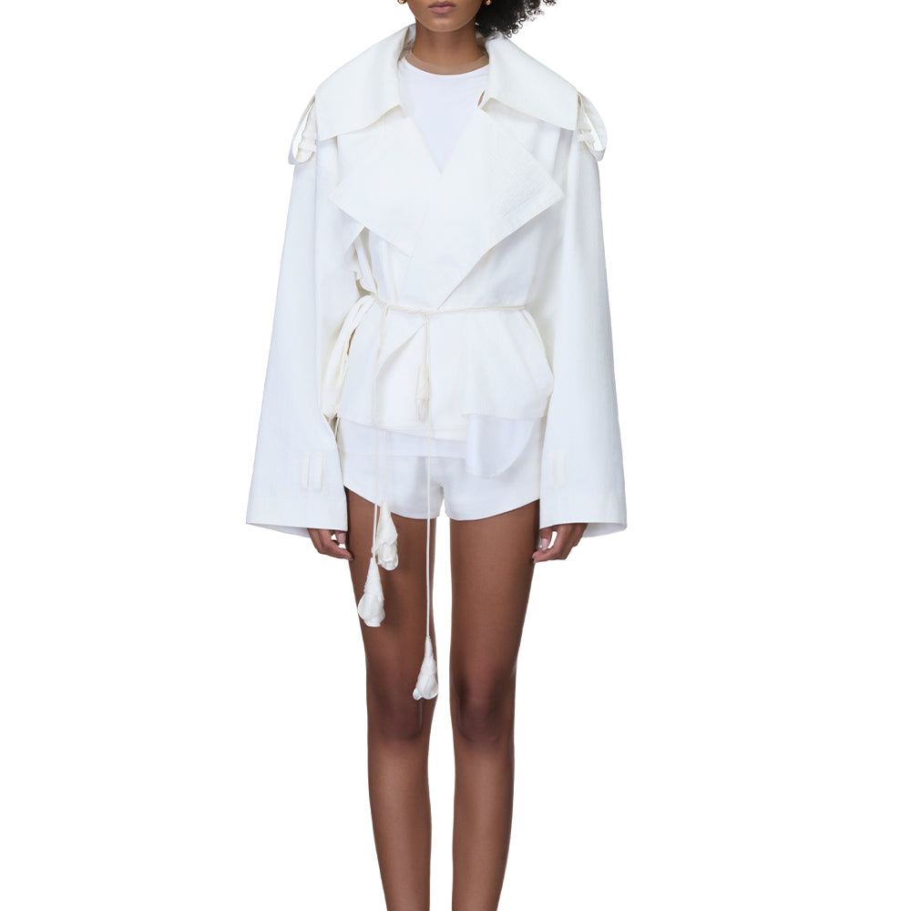 Elyraen Notch Neck Jacket - MEAN BLVD