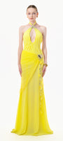 Elys Halter Maxi Dress - MEAN BLVD