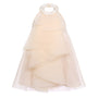 Emily Trapezoid Halter Neck Crinkle Organza Top
