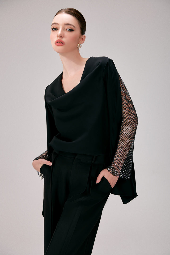 Emma Cowl Bead Top - MEAN BLVD