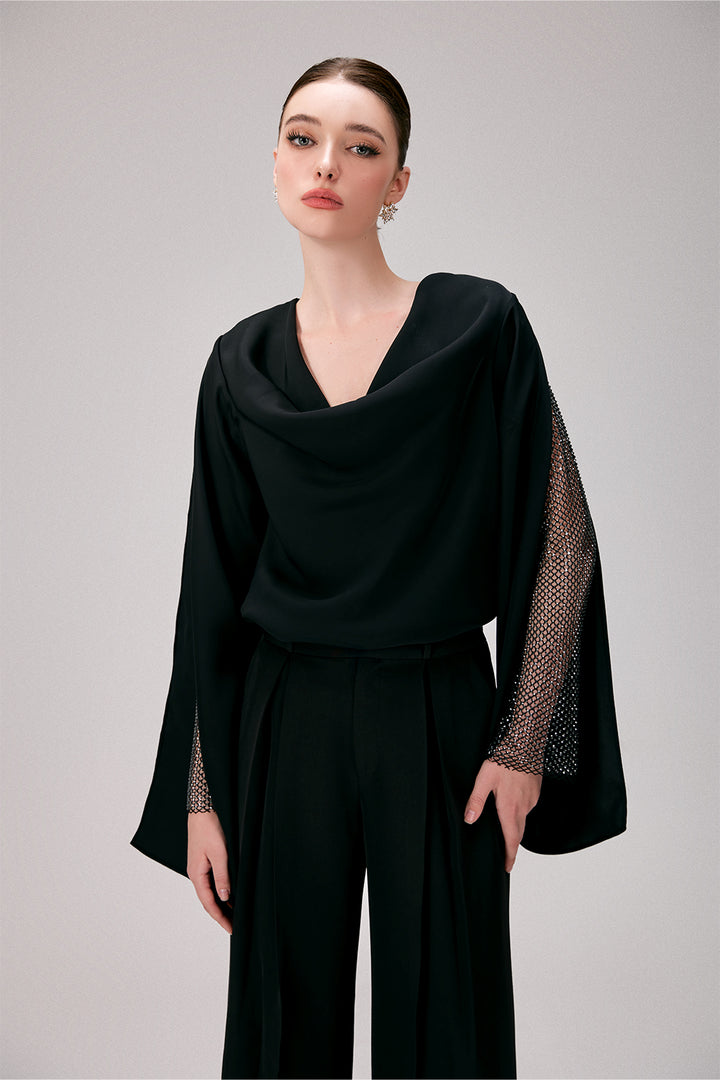 Emma Cowl Bead Top - MEAN BLVD