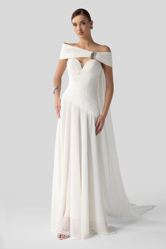 Empress Draped Maxi Dress - MEAN BLVD