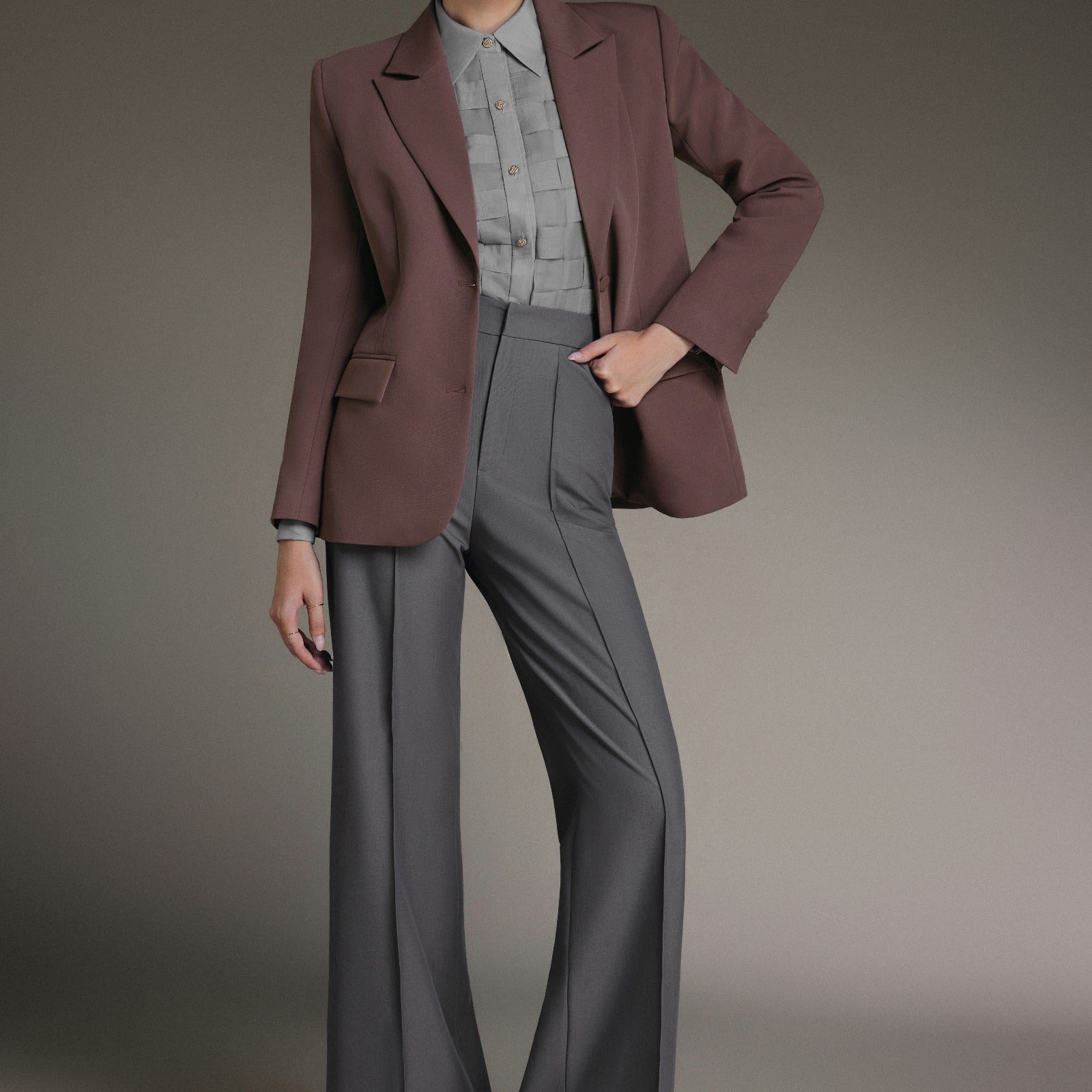 Velora Notched Lapel Blazer