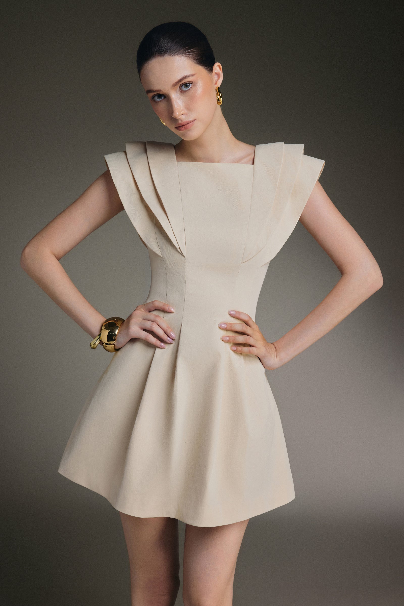Aurore Square Neck Mini Dress