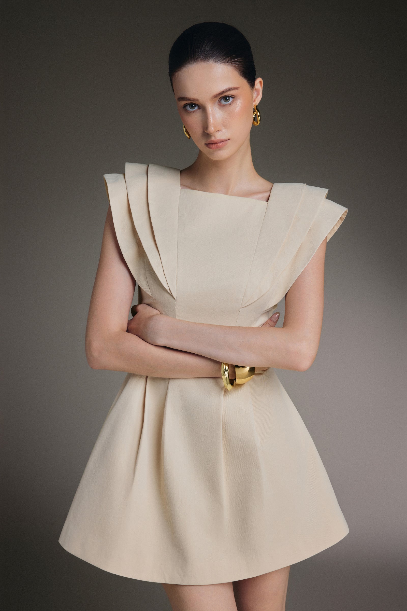 Aurore Square Neck Mini Dress