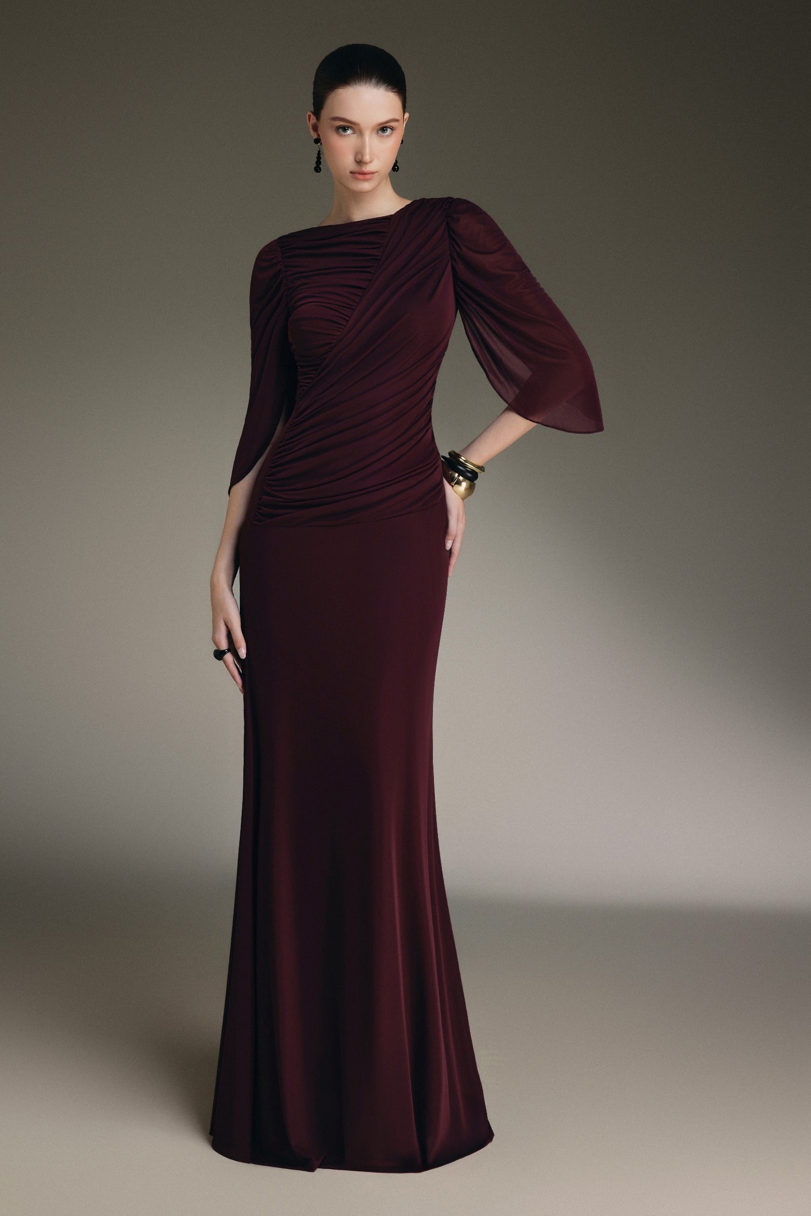 Rosalie Ruched Maxi Dress