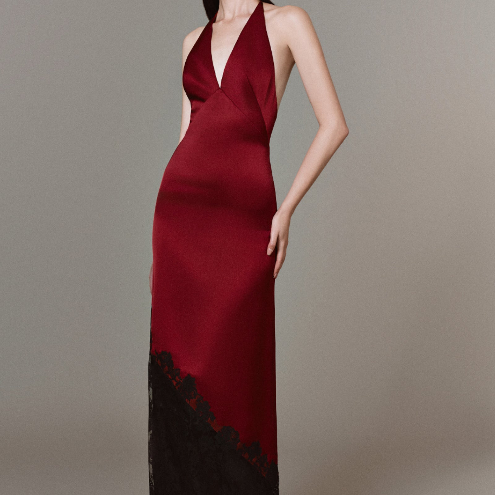 Estelle Halter Maxi Dress - MEAN BLVD