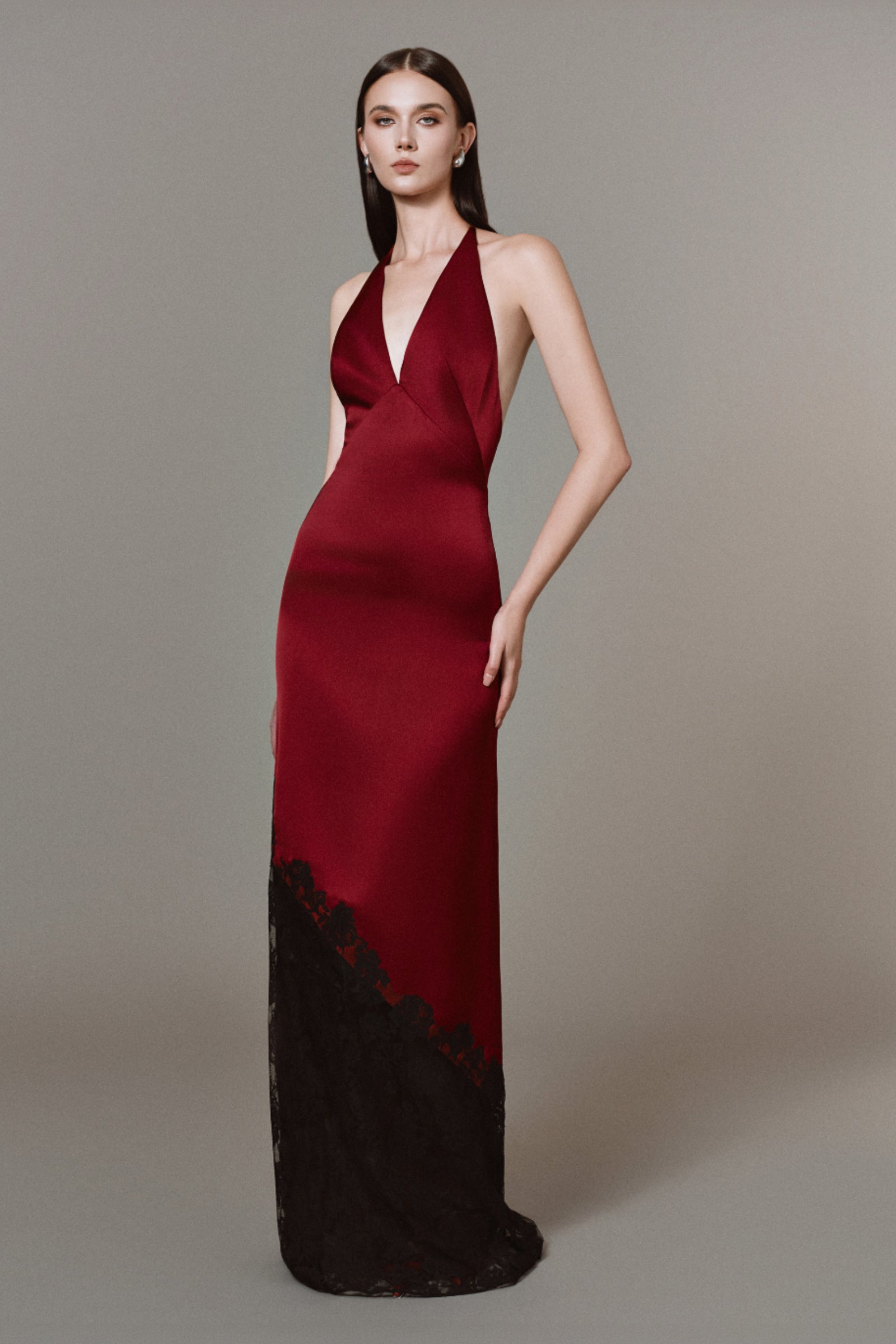 Estelle Halter Maxi Dress - MEAN BLVD