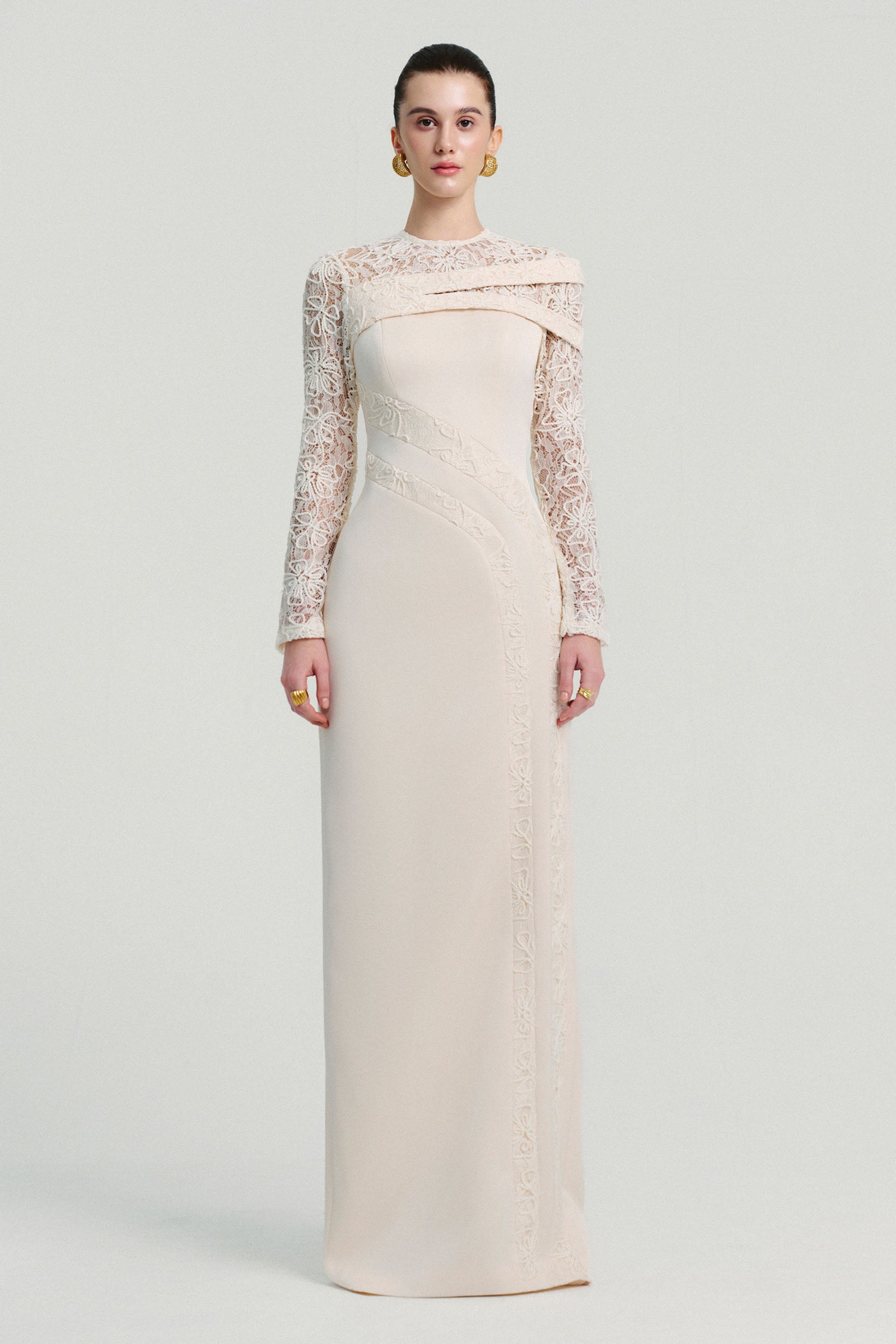Estelle Round Neck Maxi Dress - MEAN BLVD