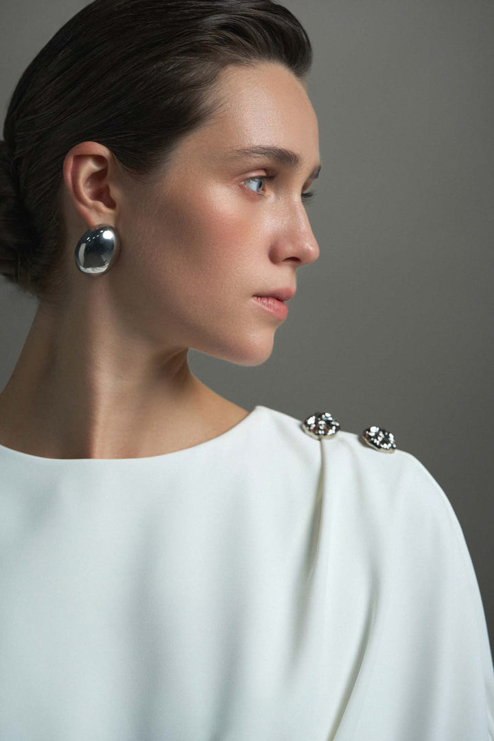 Esther Batwing Sleeve Button Maxi Dress - MEAN BLVD