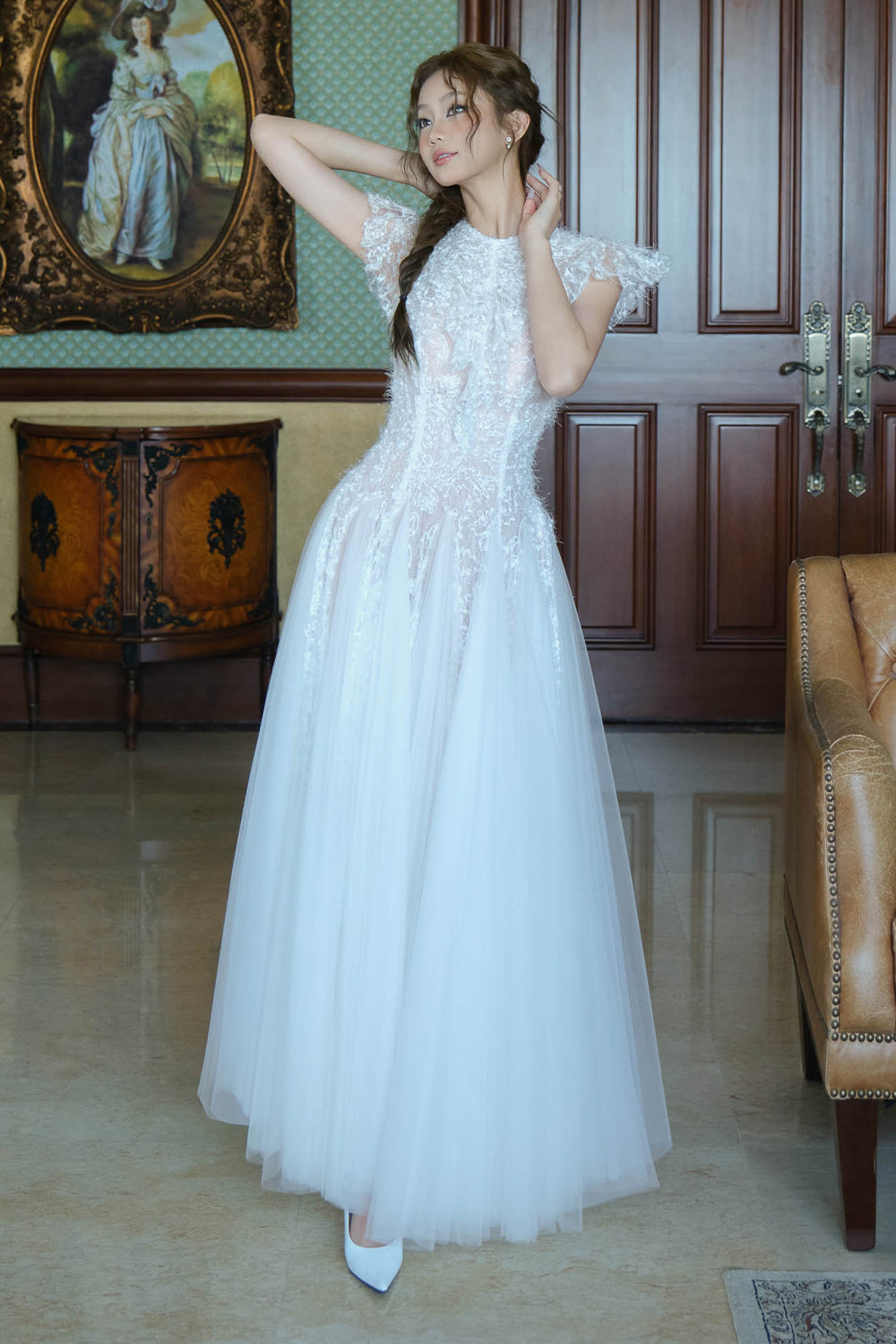 Ethereal Butterfly Sleeve Maxi Dress