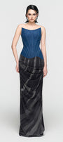 Eunoia Curved Neck Maxi Dress - MEAN BLVD