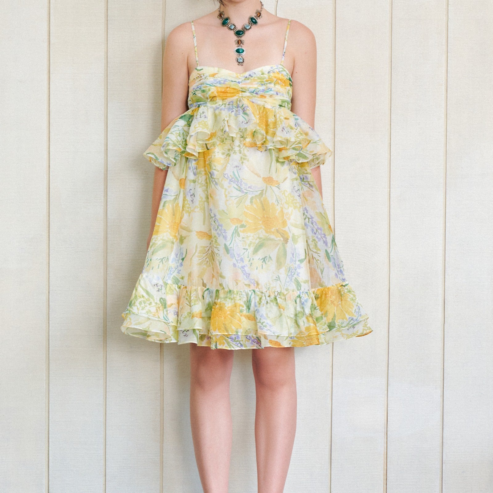 Eunoia Ruffle Mini Dress - MEAN BLVD