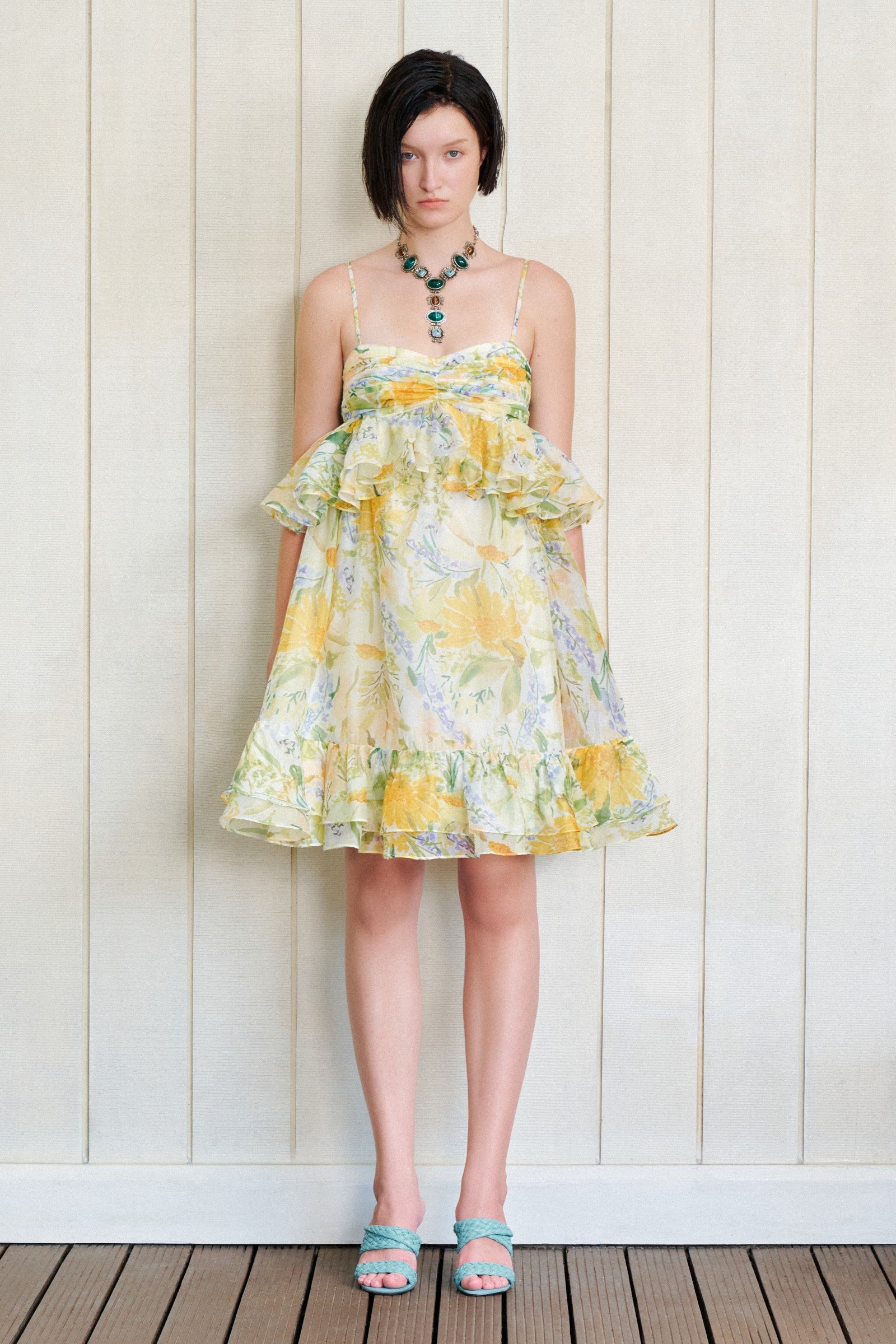 Eunoia Ruffle Mini Dress - MEAN BLVD