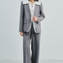 Euphemia V-Neck Twill Blazer - MEAN BLVD